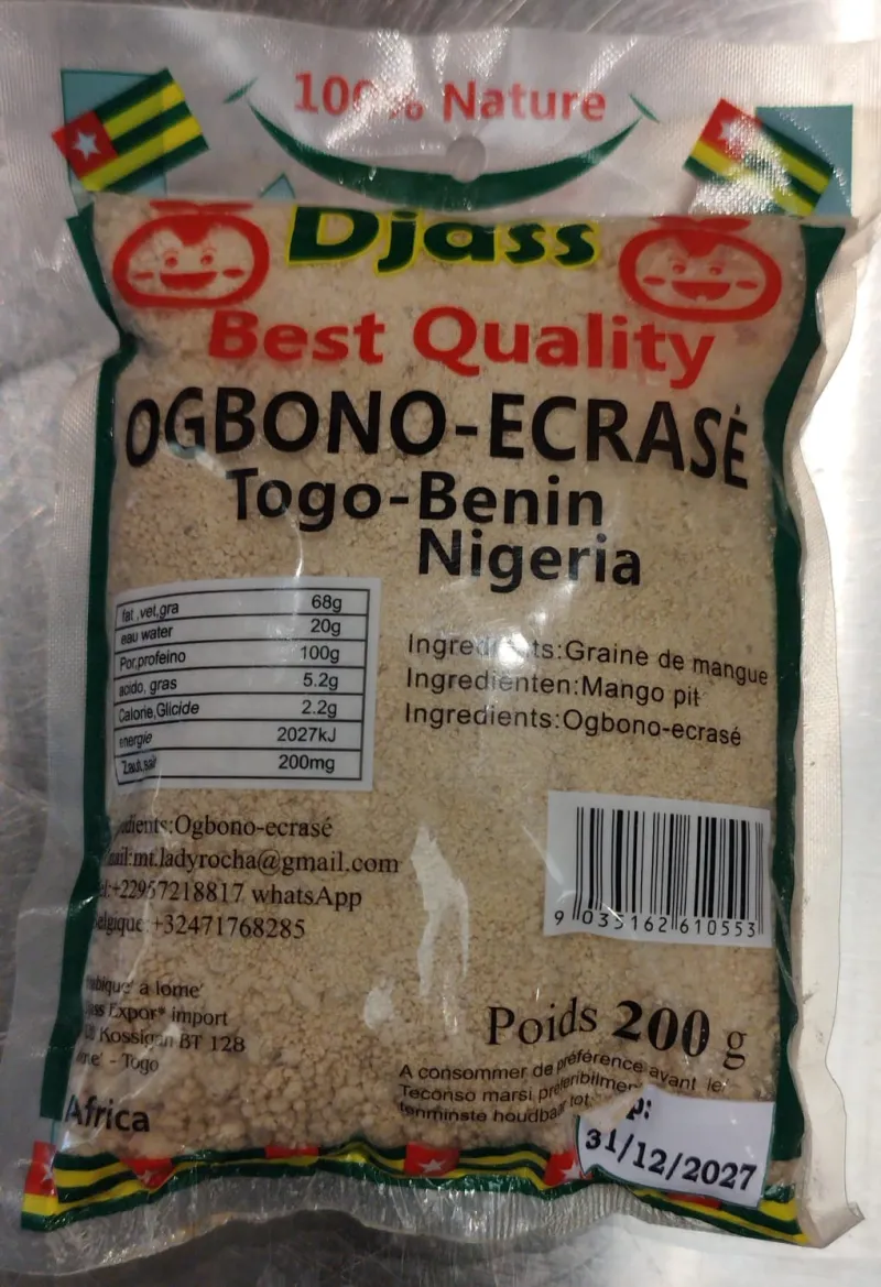 Ogbono Écrasé (Moulu) - 200 g