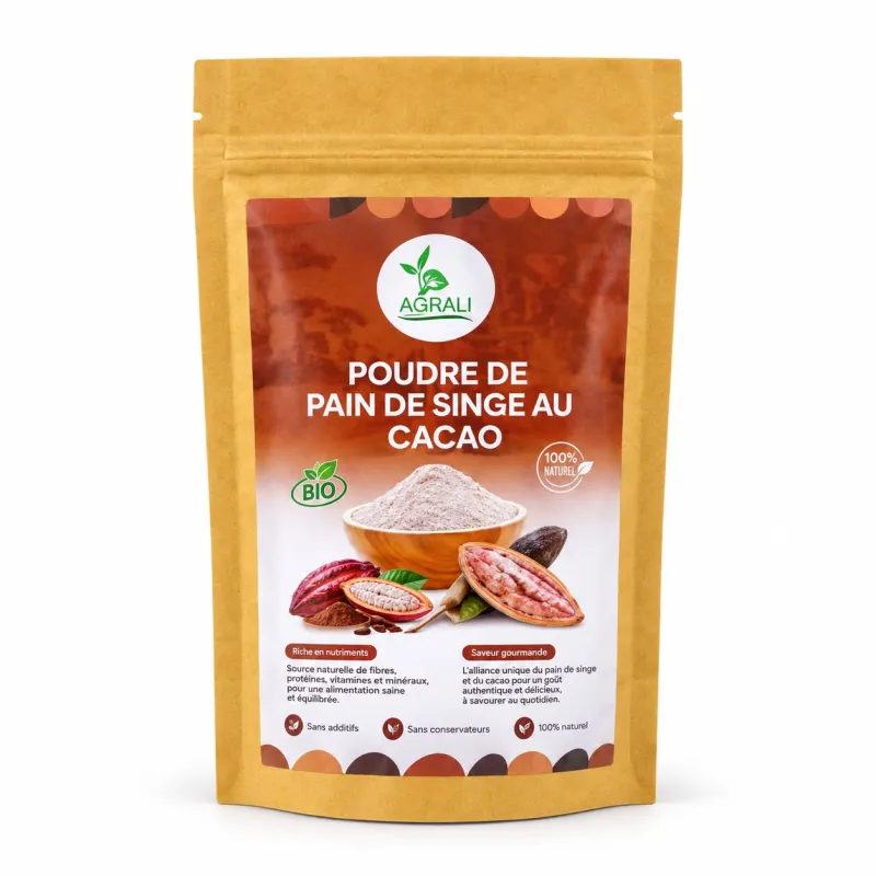 Poudre de Pain de Singe au Cacao