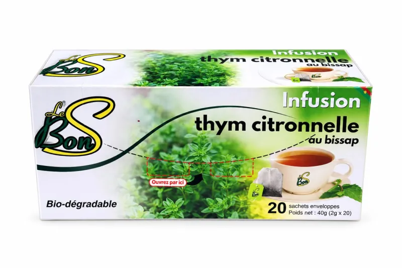Infusion Thym Citronnelle au Bissap